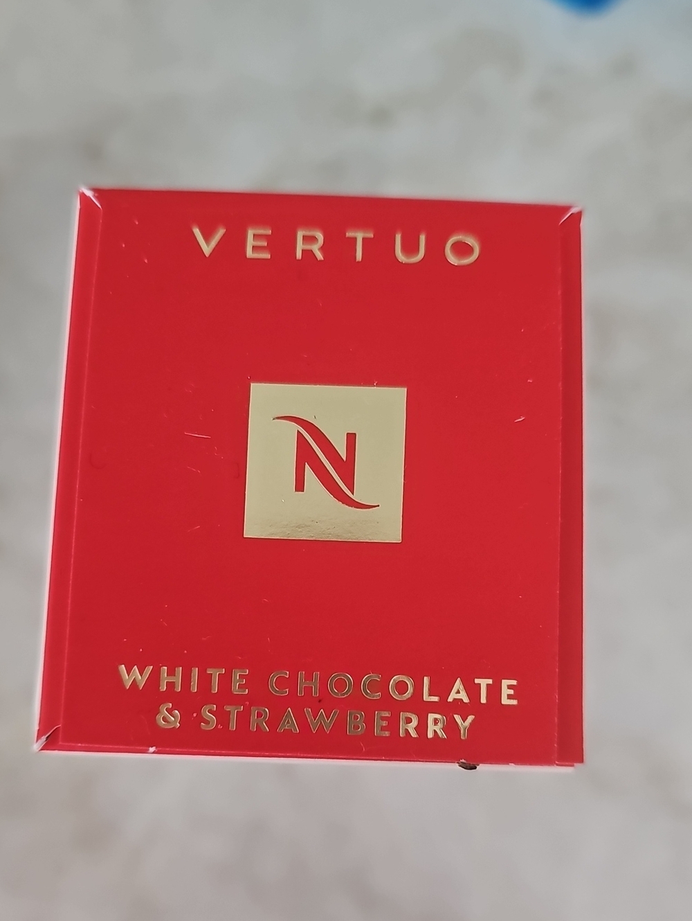 Nespresso White Chocolate & Strawberry Flavored Coffee Vertuo 10 Capsules